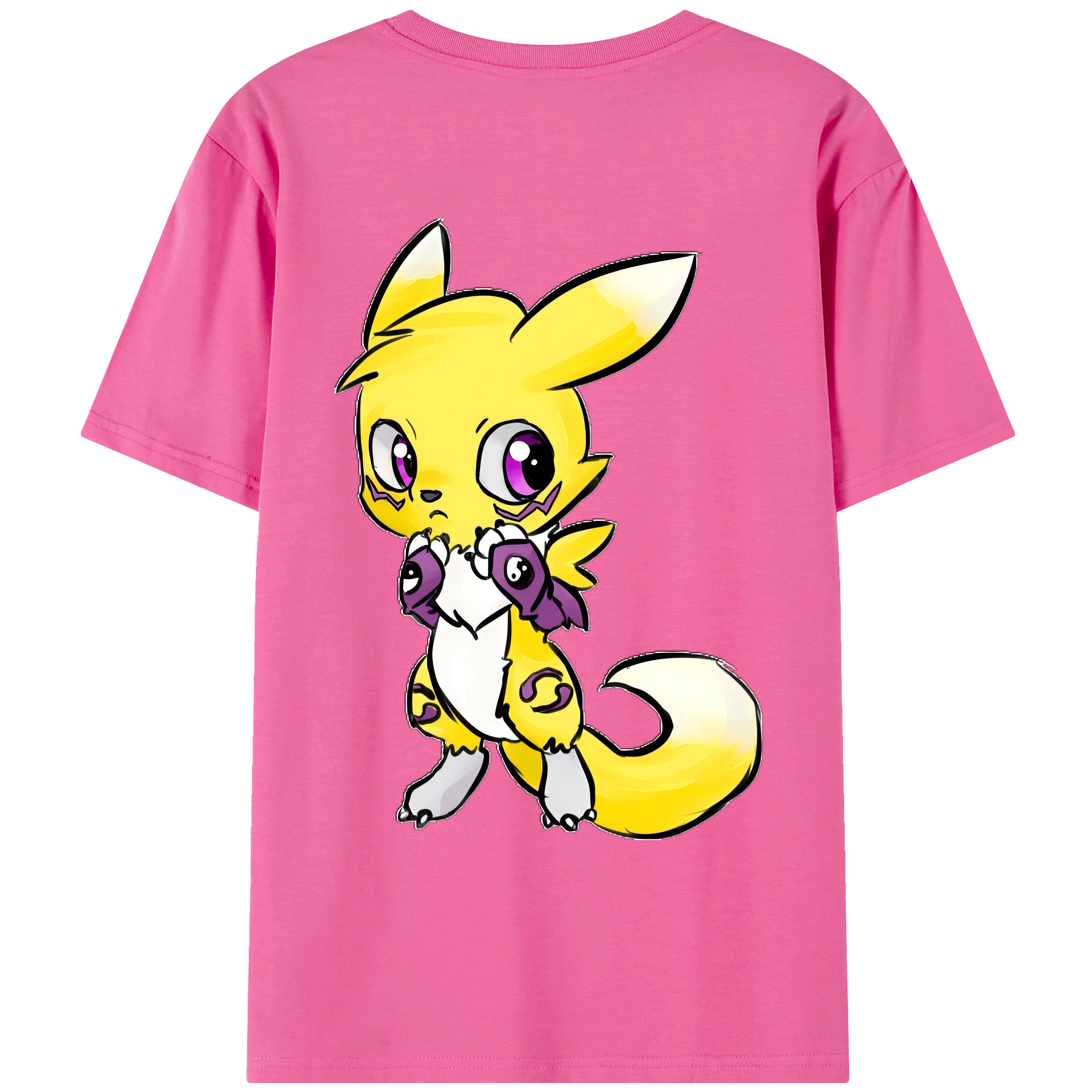 （画像用） Digimon デジタルモンスター/デジモン レディース半袖Tシャツ(バックプリント)